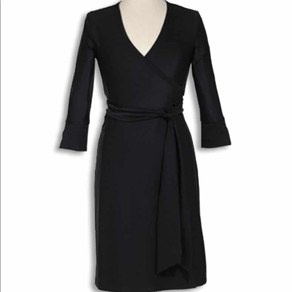 LBD High End Uniforms wrap dress black XS